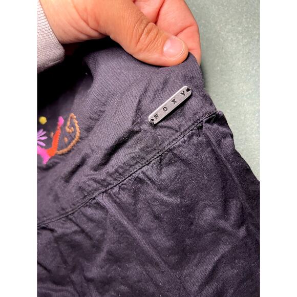 Roxy y2k halter sundress embroidered floral large hawaiian beach boho resortwear - Picture 5 of 10